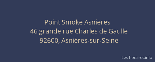 Point Smoke Asnieres