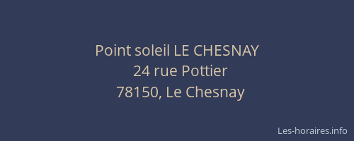 Point soleil LE CHESNAY