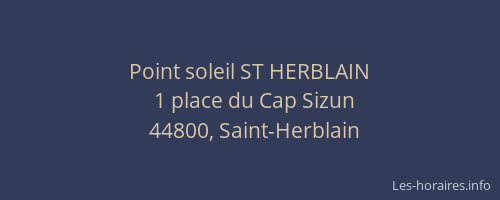 Point soleil ST HERBLAIN