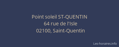 Point soleil ST-QUENTIN