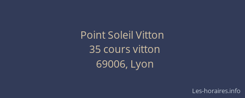 Point Soleil Vitton