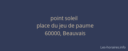 point soleil