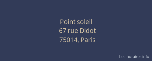 Point soleil