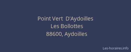 Point Vert  D'Aydoilles