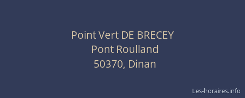 Point Vert DE BRECEY