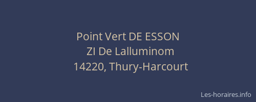 Point Vert DE ESSON