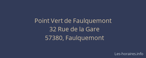Point Vert de Faulquemont