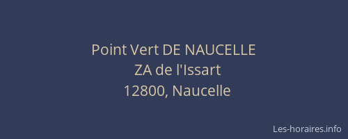 Point Vert DE NAUCELLE