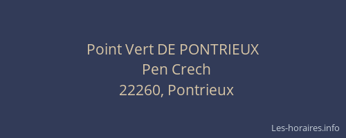 Point Vert DE PONTRIEUX