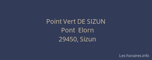 Point Vert DE SIZUN