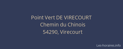 Point Vert DE VIRECOURT