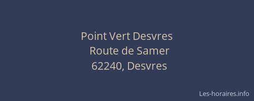 Point Vert Desvres