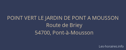 POINT VERT LE JARDIN DE PONT A MOUSSON