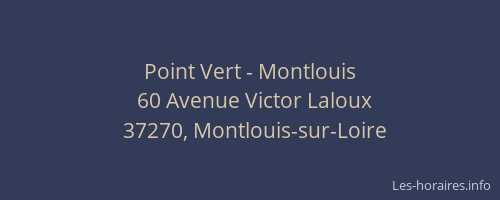 Point Vert - Montlouis