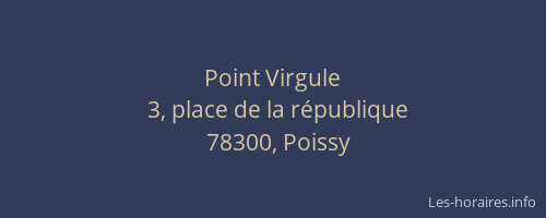 Point Virgule
