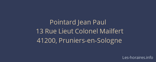 Pointard Jean Paul
