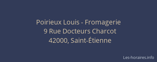 Poirieux Louis - Fromagerie