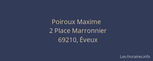 Poiroux Maxime