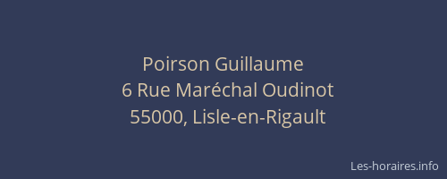 Poirson Guillaume
