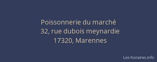 Poissonnerie du march&eacute;