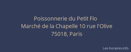 Poissonnerie du Petit Flo