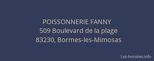 POISSONNERIE FANNY