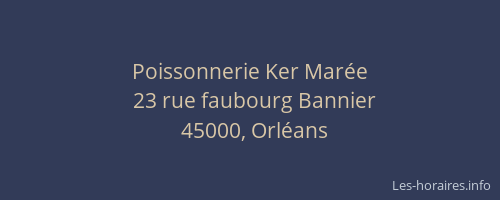 Poissonnerie Ker Marée