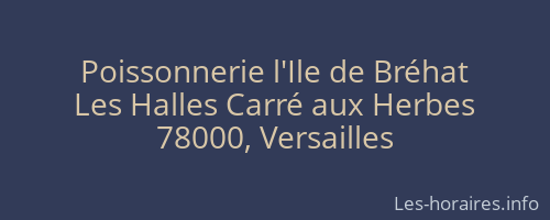 Poissonnerie l'Ile de Bréhat