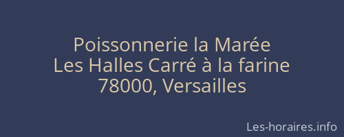 Poissonnerie la Marée