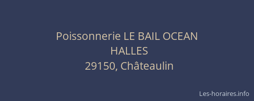 Poissonnerie LE BAIL OCEAN