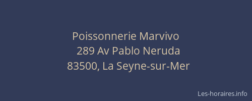 Poissonnerie Marvivo