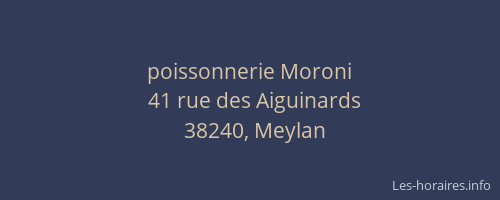 poissonnerie Moroni