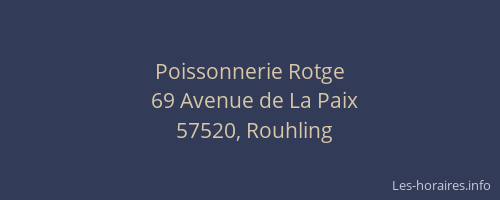 Poissonnerie Rotge