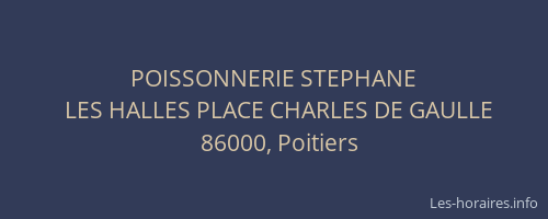 POISSONNERIE STEPHANE