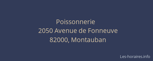 Poissonnerie 