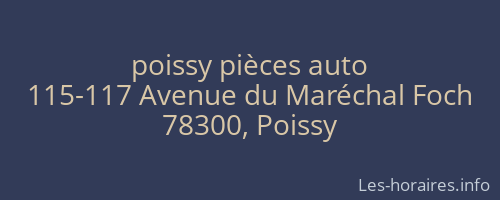 poissy pièces auto