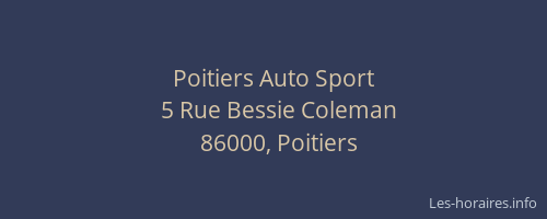 Poitiers Auto Sport