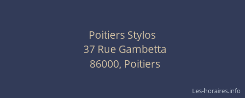 Poitiers Stylos