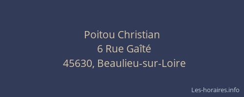 Poitou Christian