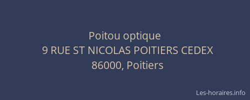 Poitou optique