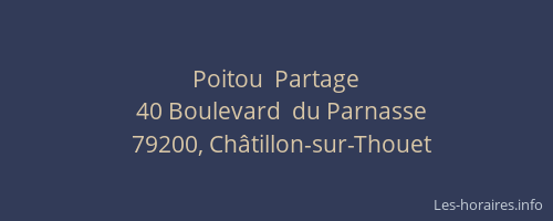 Poitou  Partage