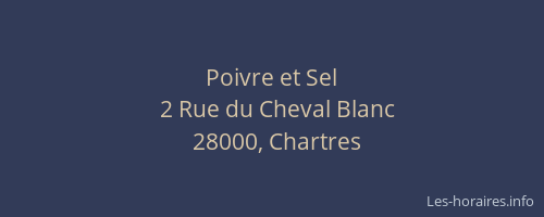 Poivre et Sel