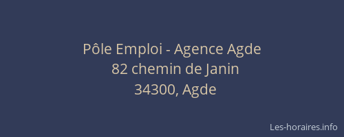 Pôle Emploi - Agence Agde