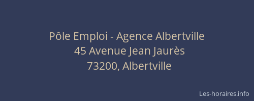 Pôle Emploi - Agence Albertville