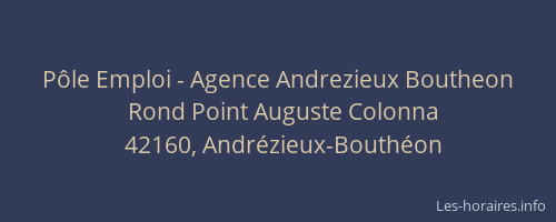 Pôle Emploi - Agence Andrezieux Boutheon