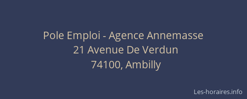 Pole Emploi - Agence Annemasse