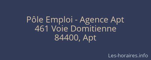 Pôle Emploi - Agence Apt