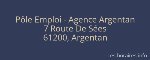 Pôle Emploi - Agence Argentan