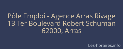 Pôle Emploi - Agence Arras Rivage