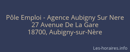 Pôle Emploi - Agence Aubigny Sur Nere
